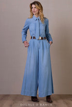 Load image into Gallery viewer, Double d ranch chambray top
