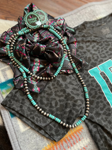 Faux turquoise and Navajo pearls