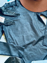 Load image into Gallery viewer, Women’s leather top