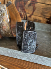 Load image into Gallery viewer, Western tooled belt
