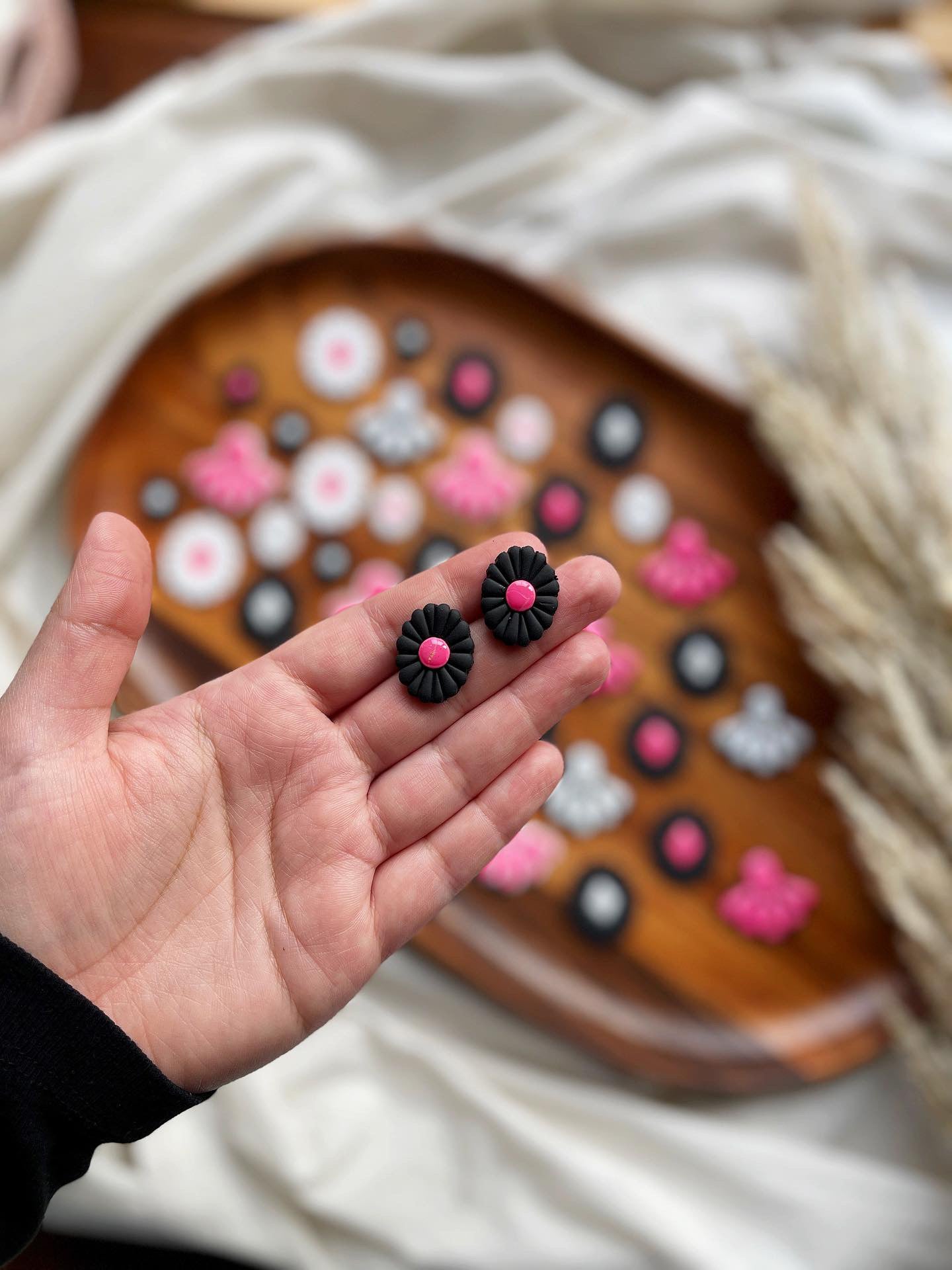 Small concho earrings