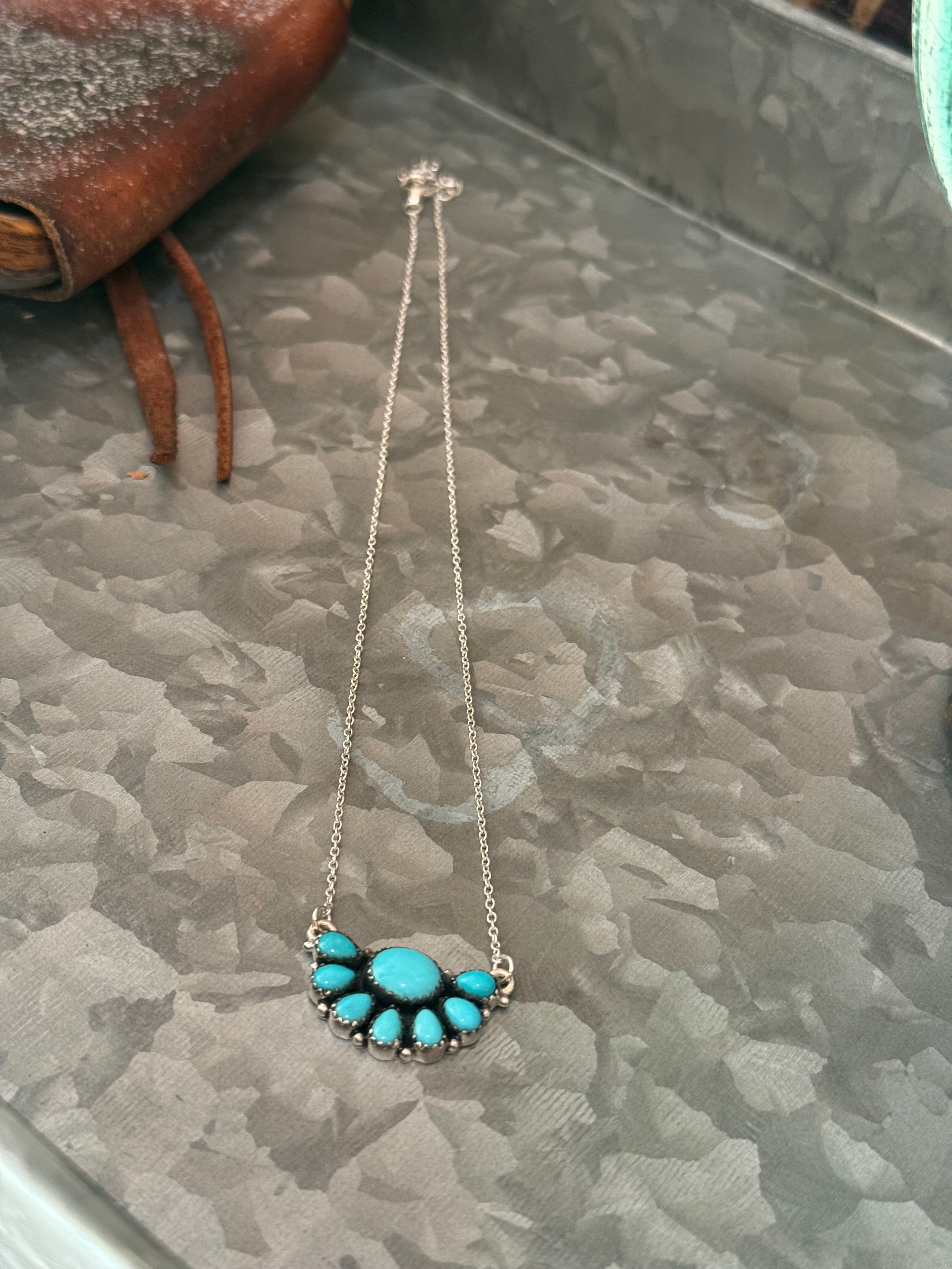 Dainty turquoise necklace