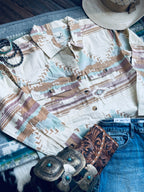 Aztec denim jacket 