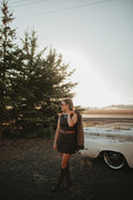 Western women’s dresses, styled western 