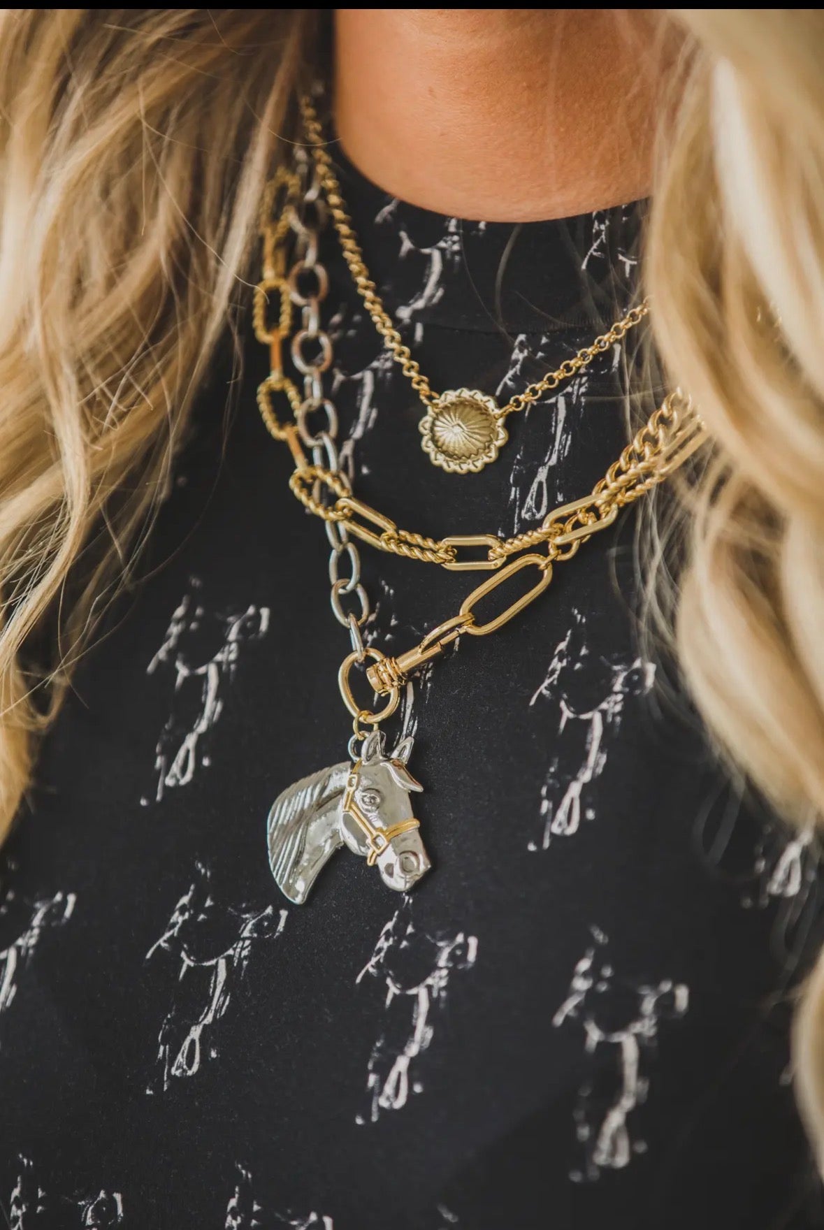 Gold plated western jewelry 