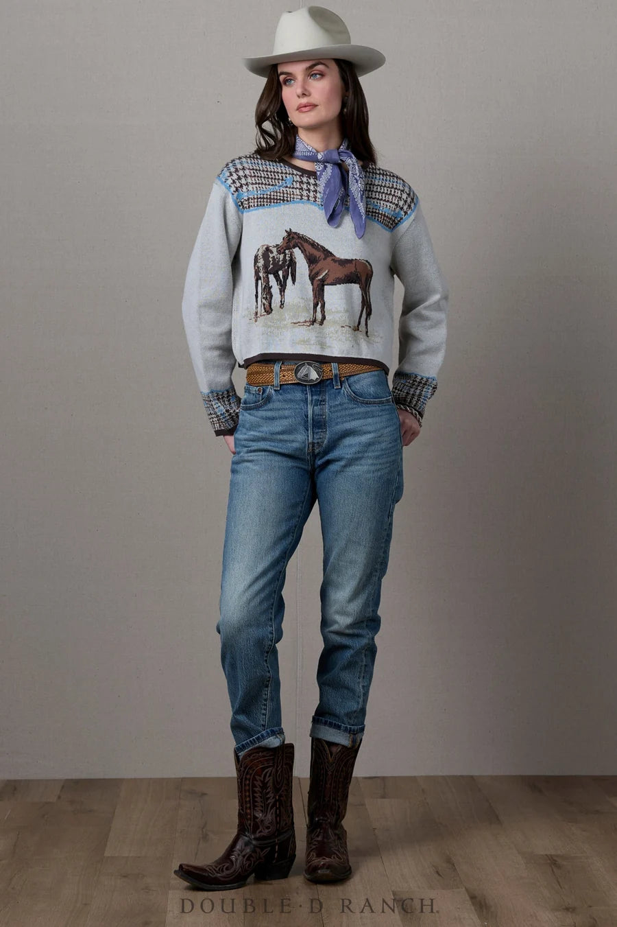 Double d ranch western sweater 