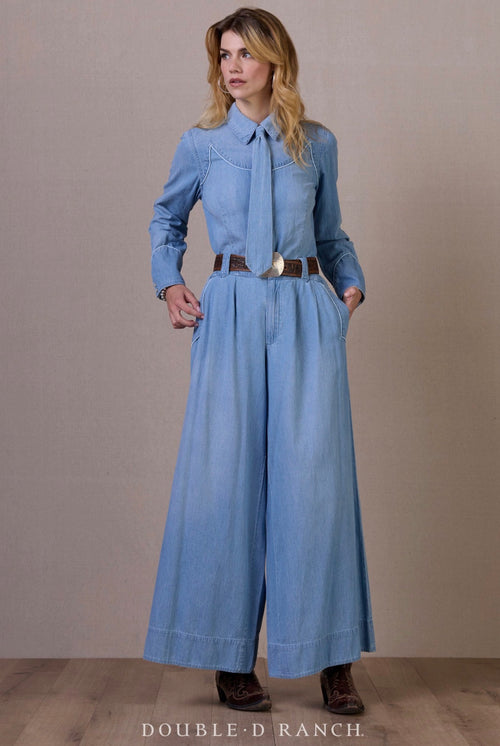 Double d ranch chambray top