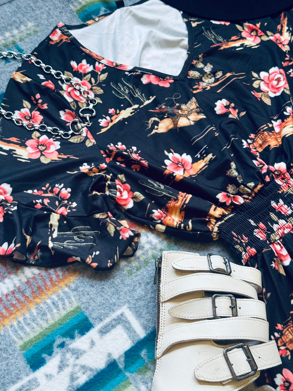 Women’s western print dress