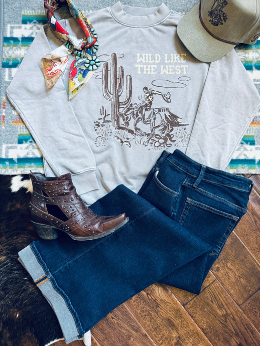 Western graphic sweatshirt