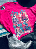 Oversized graphic tee style