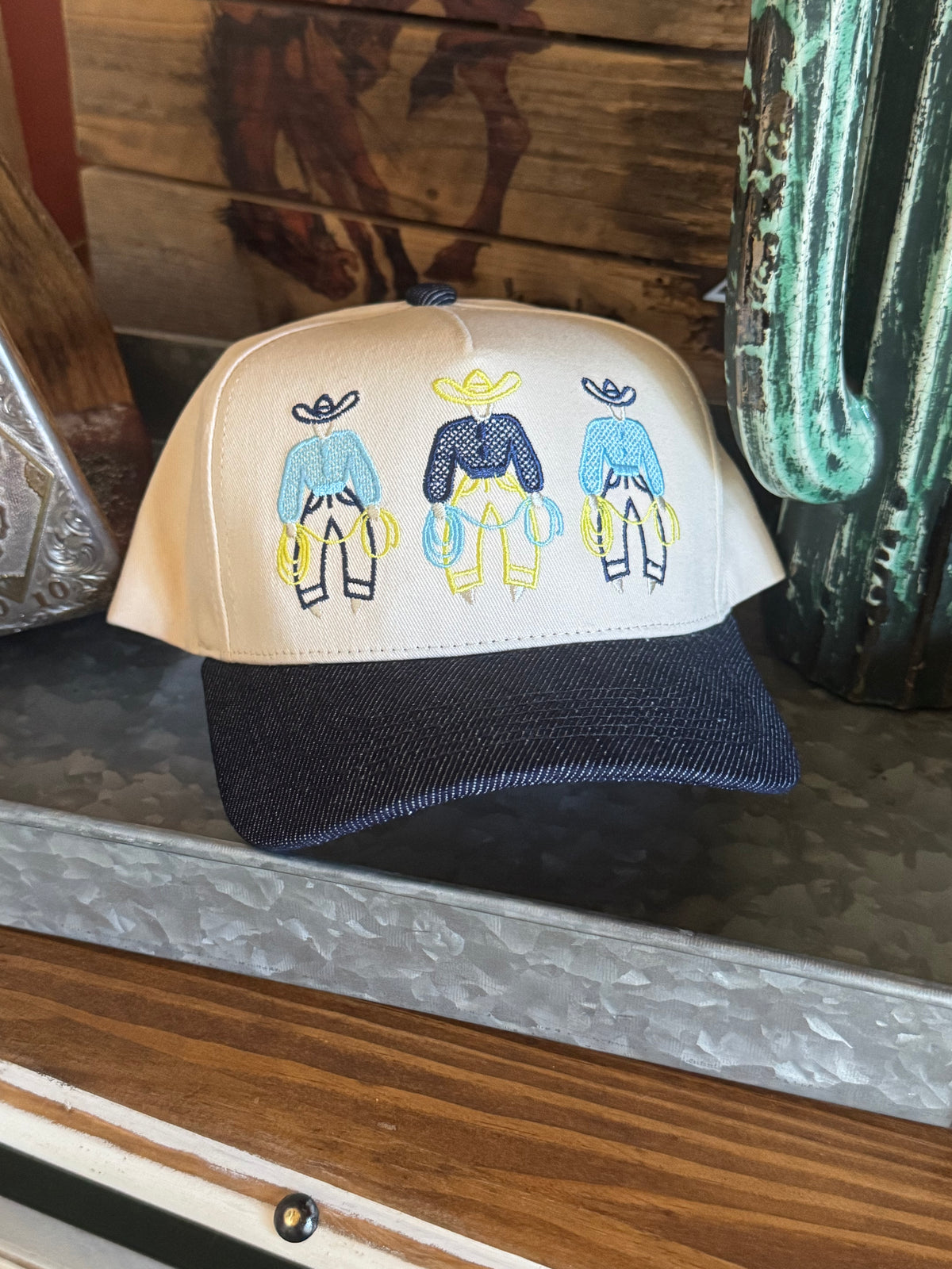 Three cowboys baseball cap 