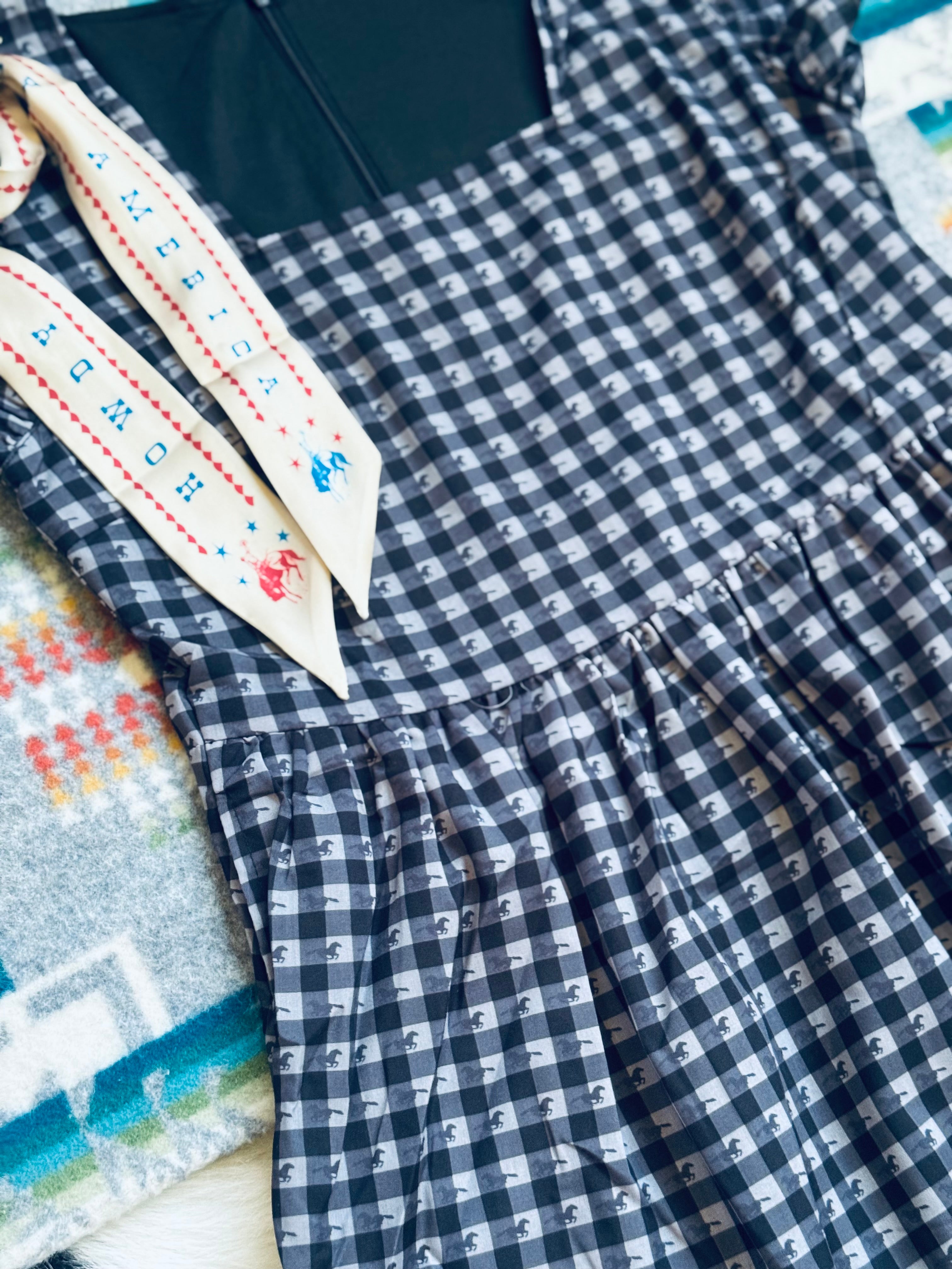 Western gingham dress