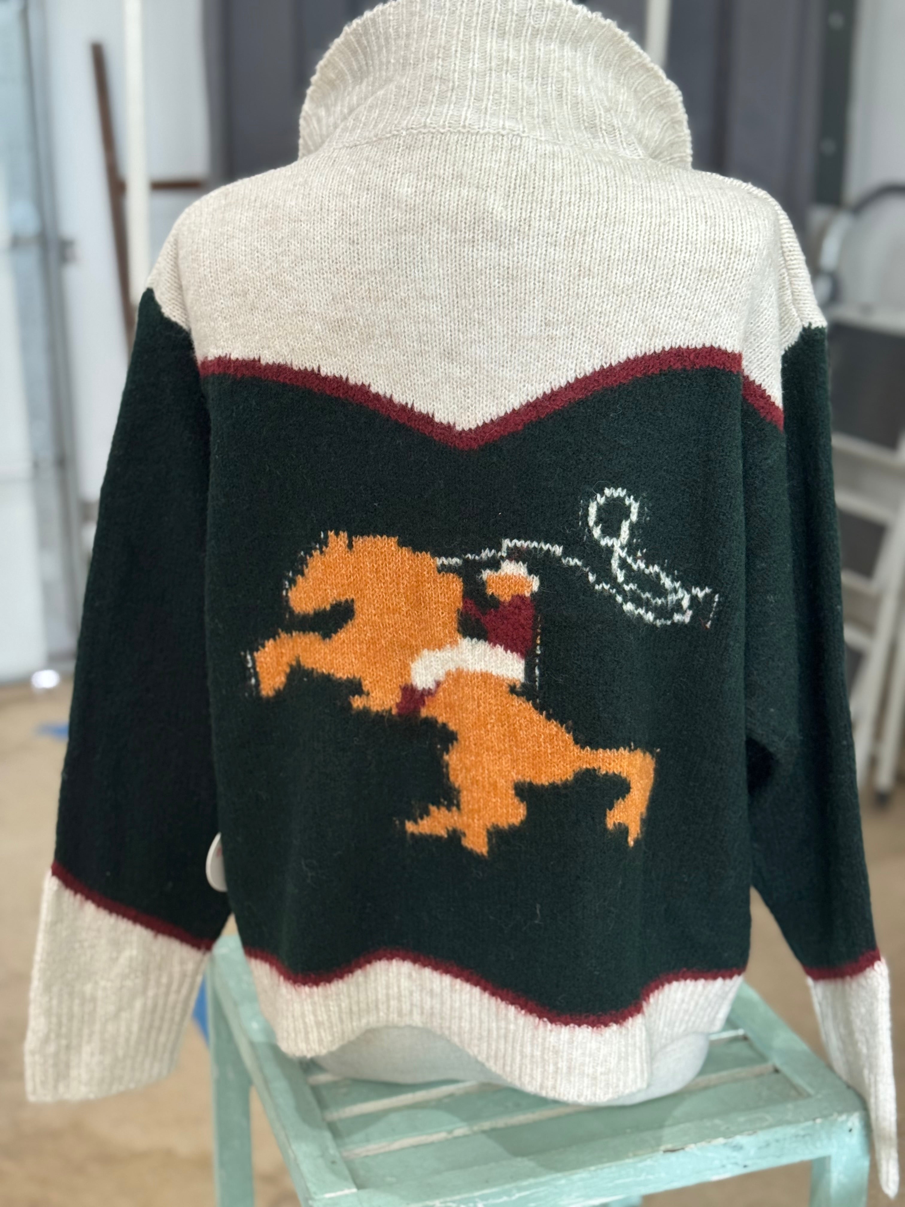 Western vintage inspired sweater