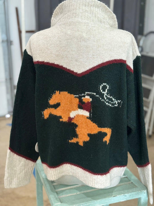 Western vintage inspired sweater