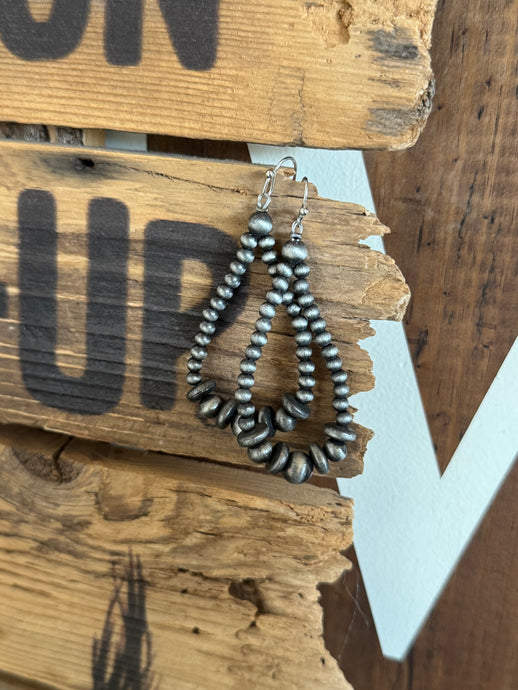 Faux Navajo pearl earrings