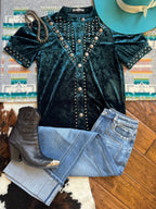 Women’s velvet top