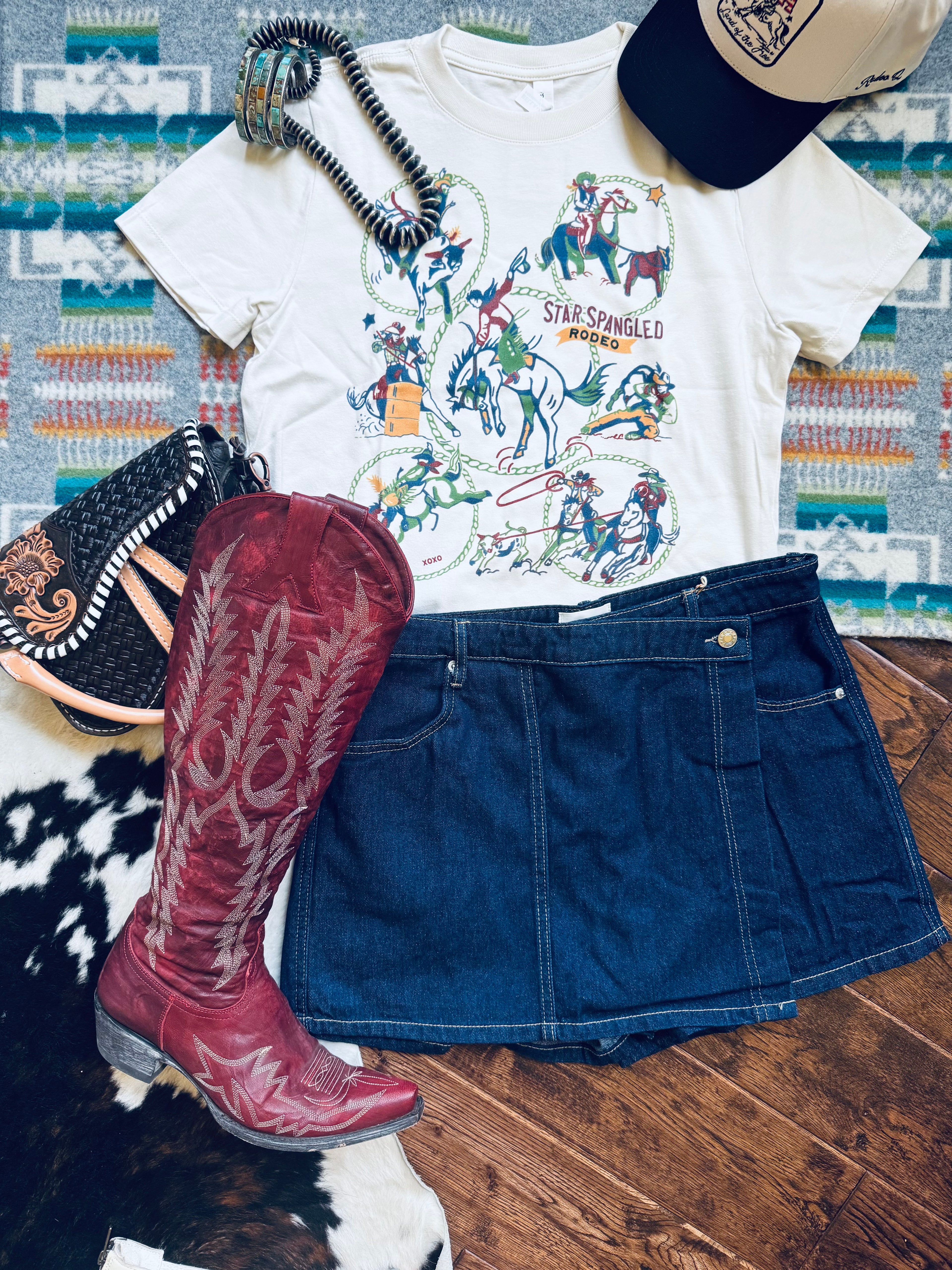 Women’s denim skort 