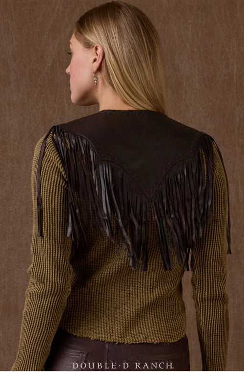 Double d ranch fringe leather 