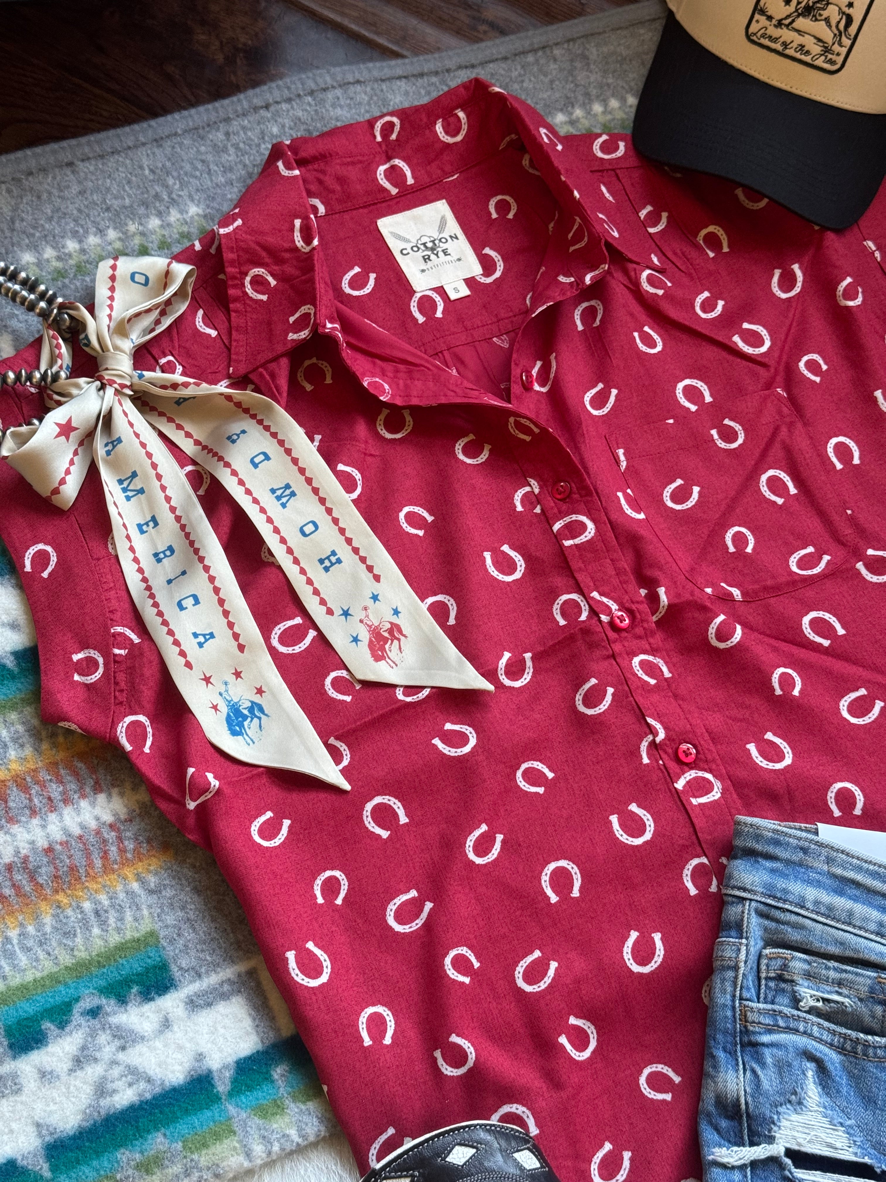 Cotton and rye short sleeve tops 