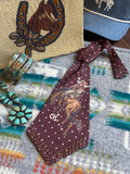 Rodeo Quincy Polkadot Petey tie, western cowgirl accessories 