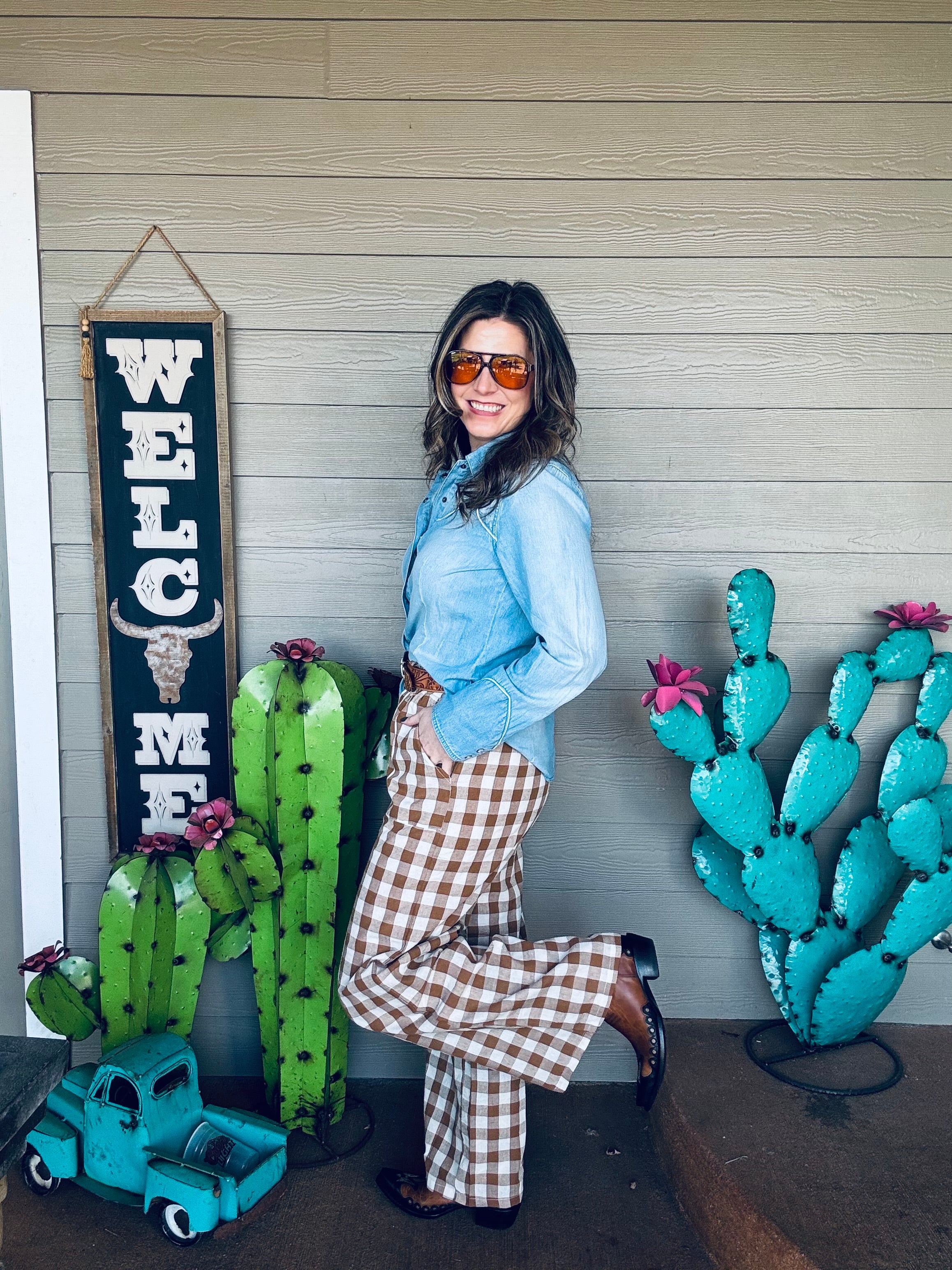 Women’s Gingham pants 