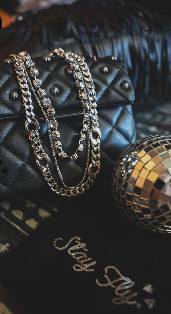 Chunky silver necklace