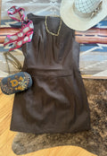 Classy brown western dress 