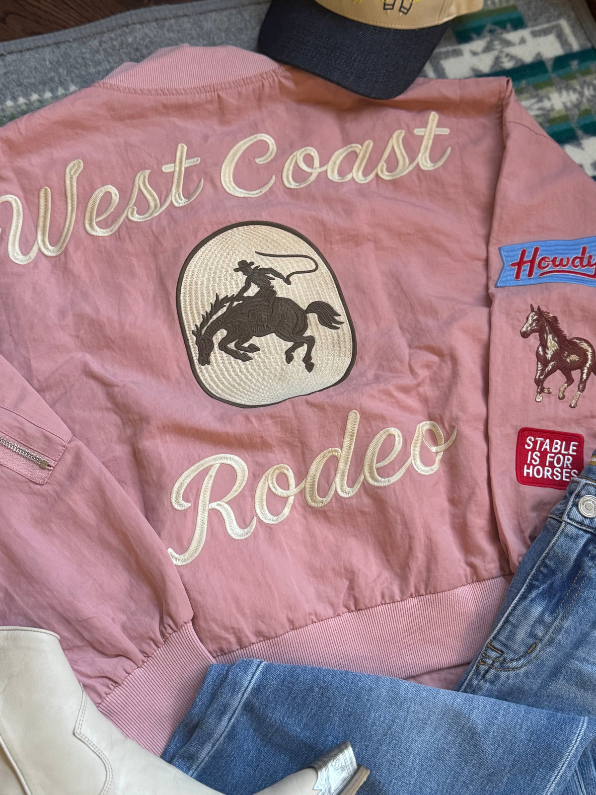 Trendy western bomber jacket 