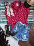 Cotton & rye short sleeve top 