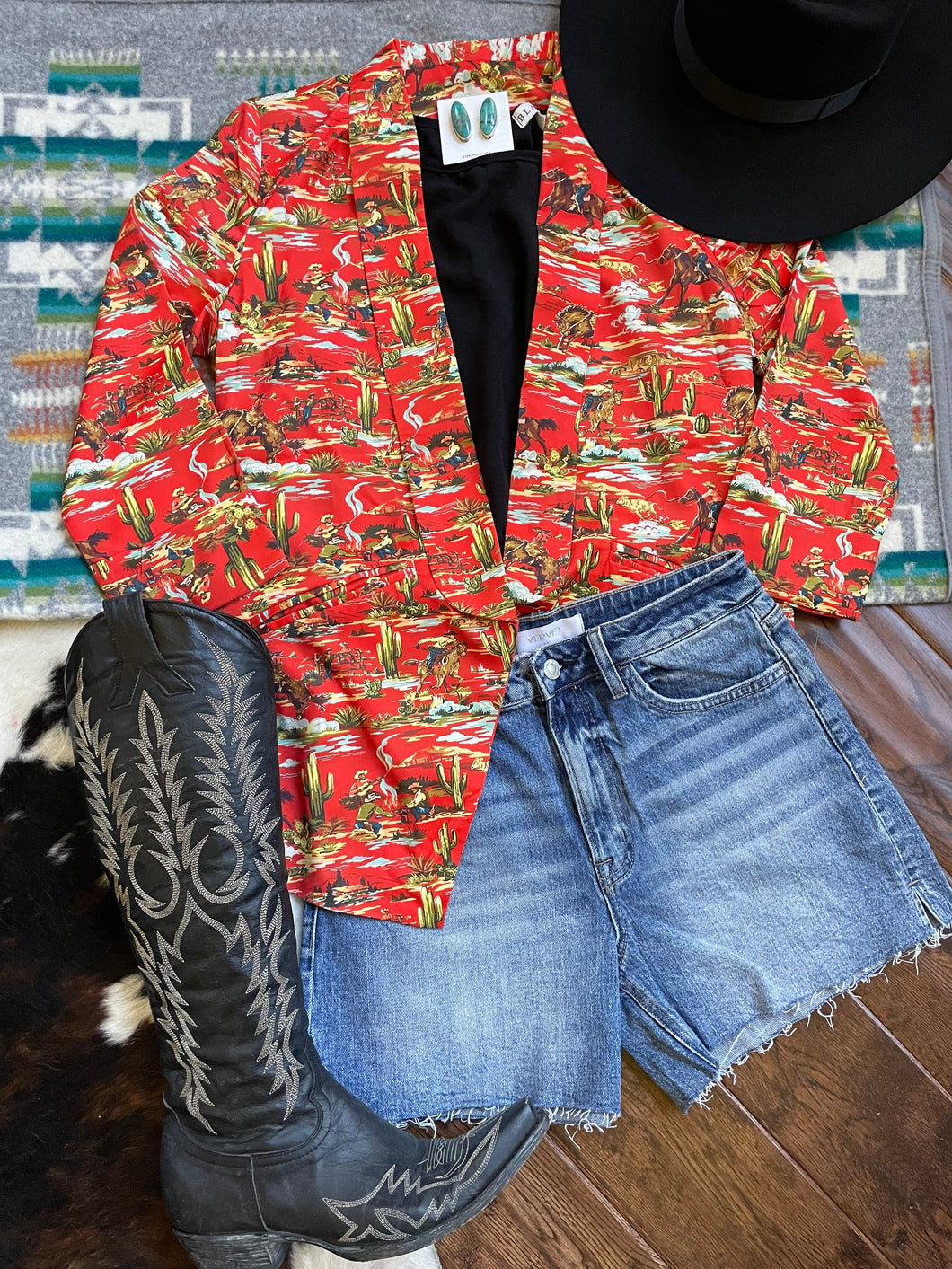 Western scene blazer