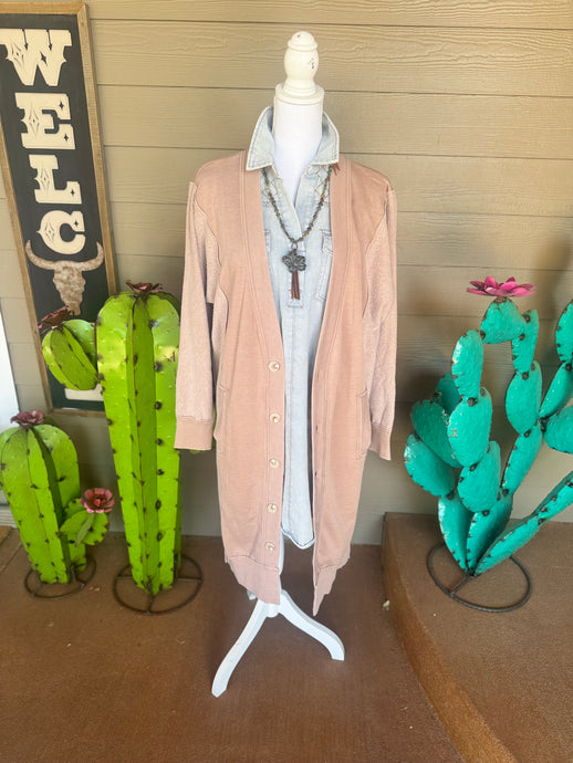 Sweatshirt cardigan
