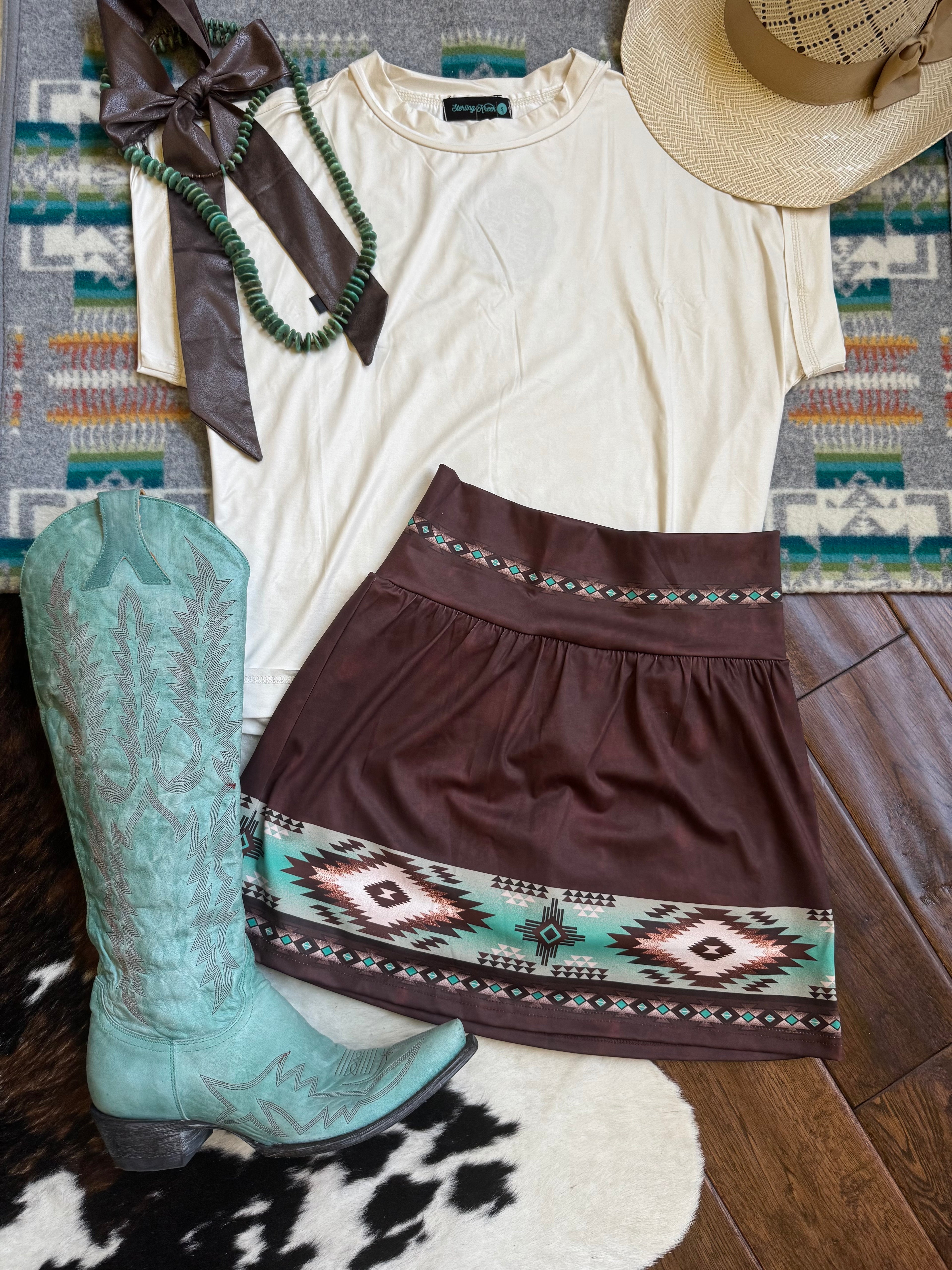 Western tennis skirt/shorts
