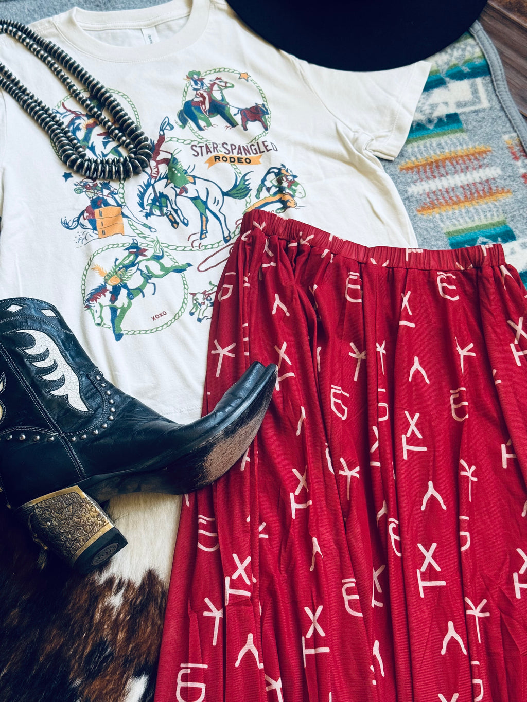 Cowgirl chic skirt