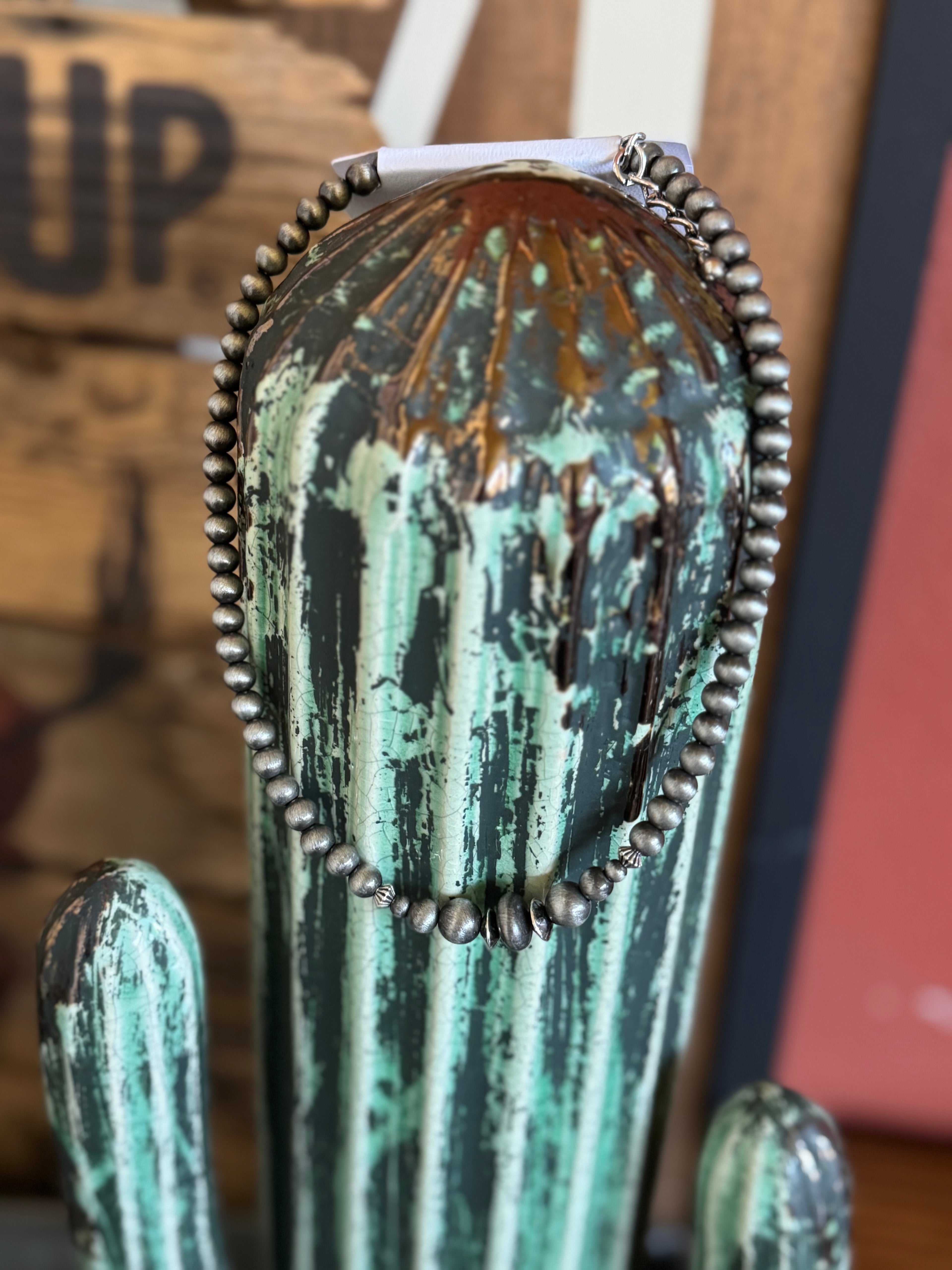 14 inch faux Navajo pearls, western jewelry 