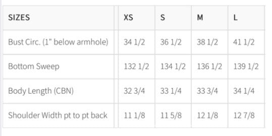 Petro plaid tunic measurements 