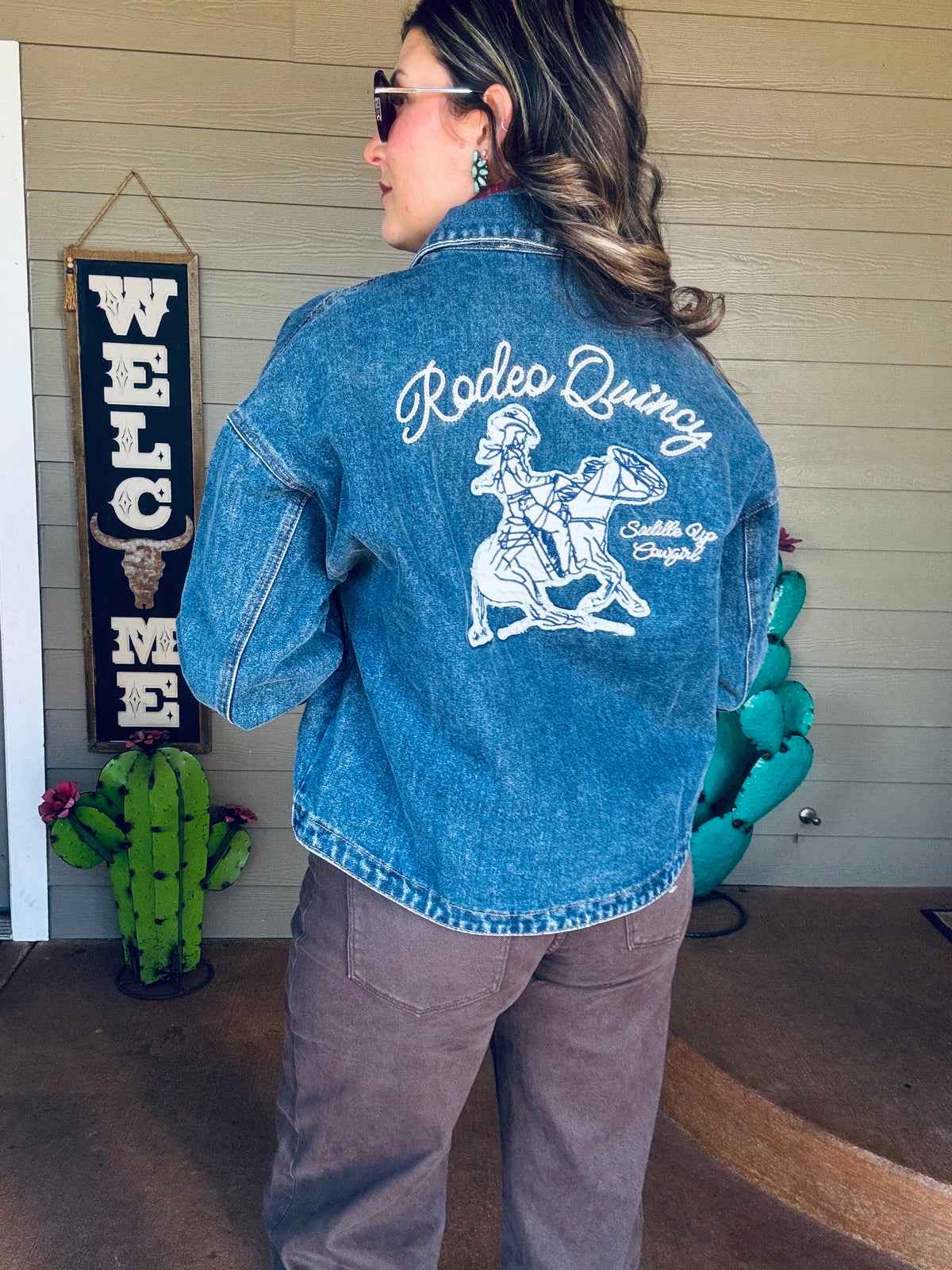 Oversized denim jacket 