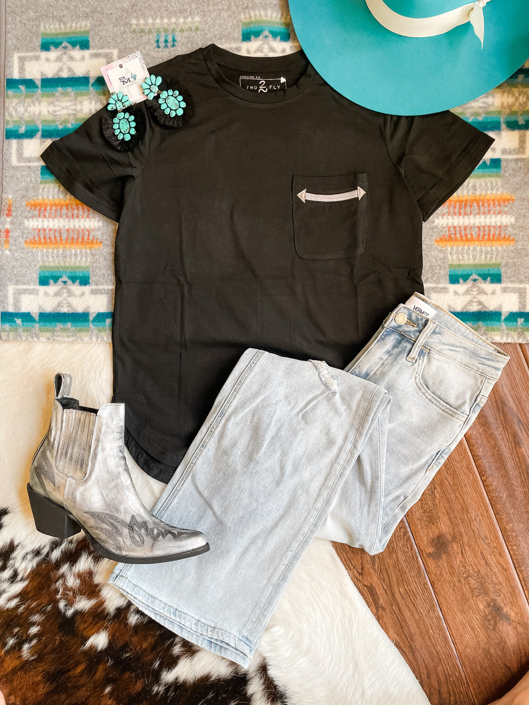 western pocket tee