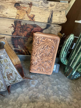 Load image into Gallery viewer, tooled leather wallet
