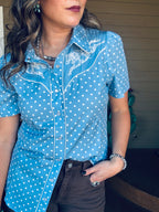 Vintage inspired western women’s top