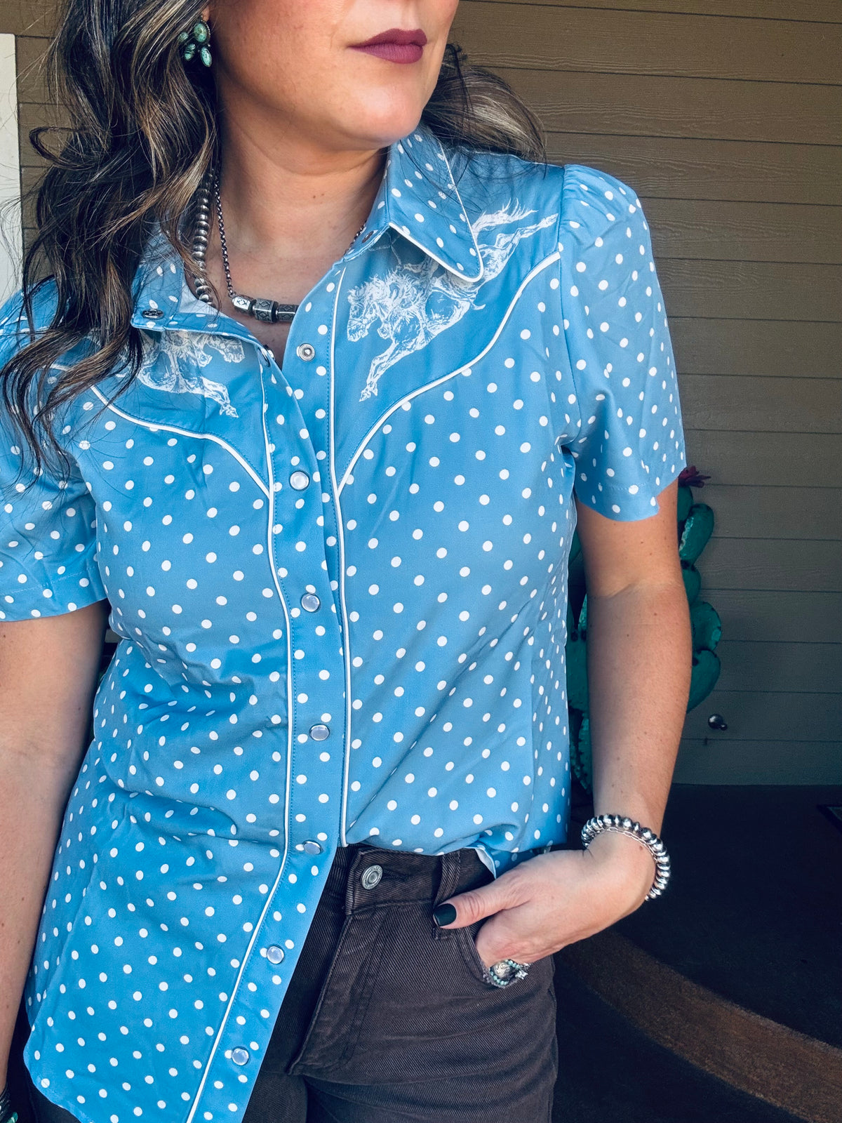 Vintage inspired western women’s top