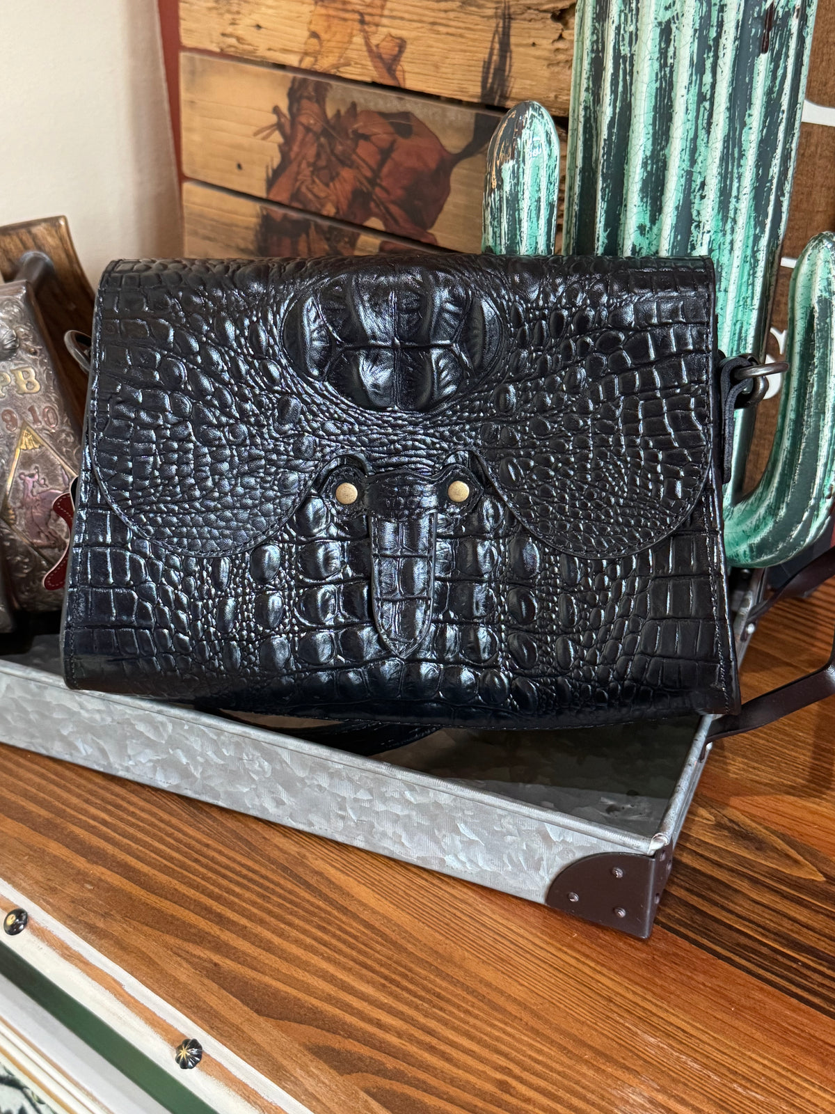 Embossed croc bags 