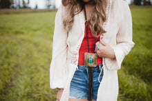 Load image into Gallery viewer, leather bolo necklace 
