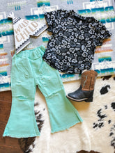 Load image into Gallery viewer, turquoise flare jean
