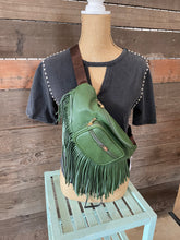 Load image into Gallery viewer, green crossbody bag
