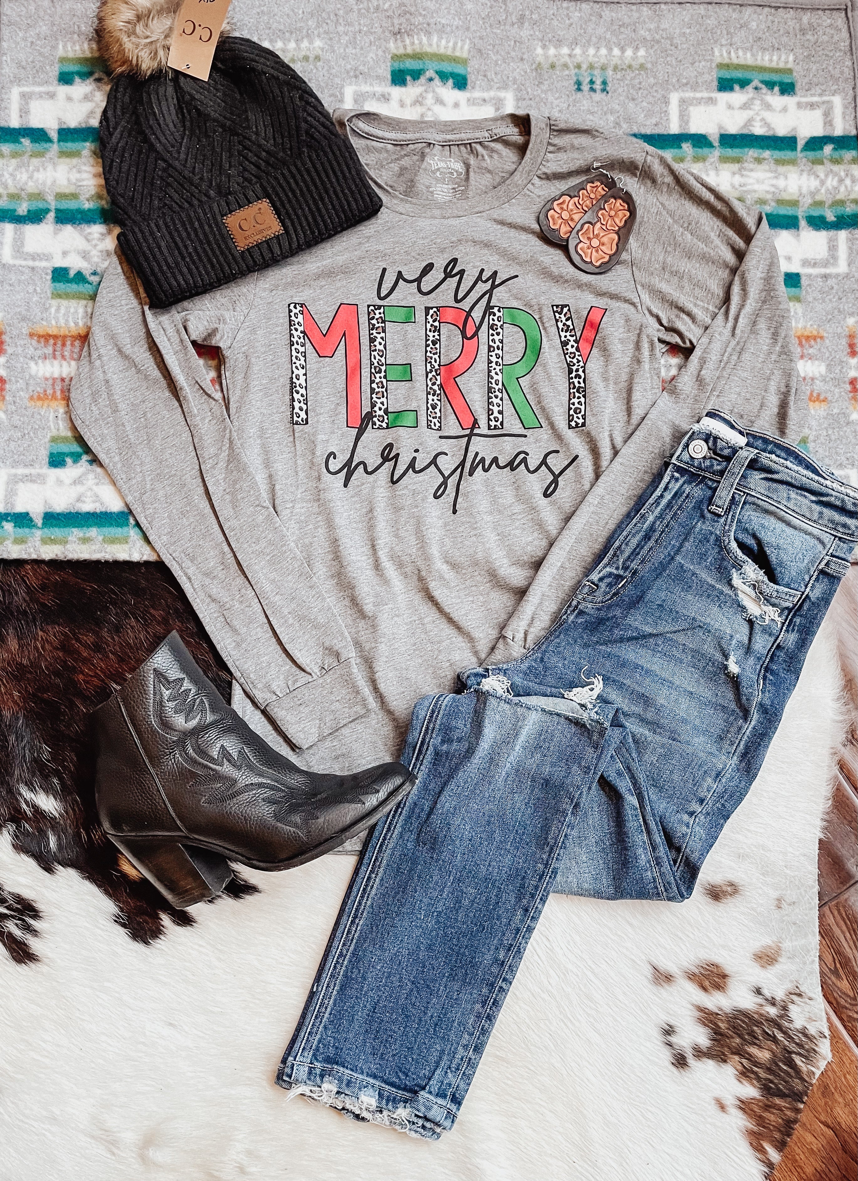 very merry christmas tee